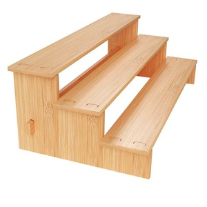 Wooden Adjustable Spice <b>Rack</b>, Multi-Tier Display <b>Rack</b> for Kitchen Use, Tiered Spice <b>Bottle</b> <b>Storage</b> <b>Rack</b> - Product Image 2