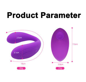 Bestmoon Oem Silikon <span class=keywords><strong>Dildo</strong></span> Vibrieren G-Punkt Unterwäsche Vibrator Sexspielzeug U-Form Vibrator - Product Image 4