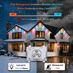 Luces LED RGBW Residenciales de 200 pies, 300 pies, 500 pies, CC 48V, Direccionables, IP68, Impermeables, para Exteriores, Permanentes, para Navidad - Product Image 2