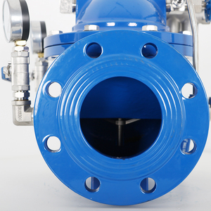 Suministro de fábrica 200X Ducción Lron Brida manual Válvula reguladora de presión de agua Grifo Válvula de control de fuego de agua - Product Image 3