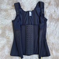 KaFoSha Gilet Corset Amincissant pour Femme avec Fermeture Éclair, Ceinture de Maintien Ventre Plat et Soutien-Gorge Intégré Ajustable