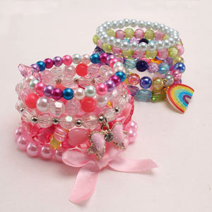 Bracelet arc-en-ciel coloré avec gâteau en forme de cœur pour fille, perle, offre spéciale, <span class=keywords><strong>2022</strong></span> - Product Image 3