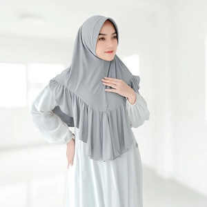 Turbante Sharut para adultos de Malasia listo para usar Jilbab Khimar Plain Ladies mujeres musulmanas Premium Kerudung Instant Hijabs <span class=keywords><strong>Bergo</strong></span> - Product Image 4