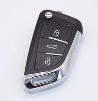 Clé de voiture multifonctionnelle série TY Télécommande universelle pliante DF avec 3 boutons Matériau métallique Roulant ou Options de code fixe