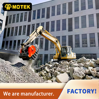 Nuevas Cucharas Trituradoras Motek con Súper Fuerza de Trituración y Cuerpo de Acero de Alta Resistencia para Excavadoras de 20-25 Toneladas Modelo MTC200