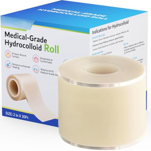 Nastro Medico Idrocolloidale YOJO, Tagliabile, Extra Large, Flessibile, Impermeabile, Ultra Assorbente, Autoadesivo, Rotolo di Bende Sterilizzate <span class=keywords><strong>EO</strong></span> - Product Image 1