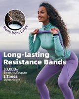 Youfei Fitense - Juego de Bandas Elásticas Portátiles para Ejercicio, Látex Grueso, Anclaje para Puerta, Terapia Física para Mujeres, Entrenamiento Muscular, 5-8 Libras
