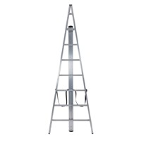 Échelle triangulaire en aluminium Trittika pour la maison, capacité de charge de 250 lb, 6 marches, jusqu'à 3 m
