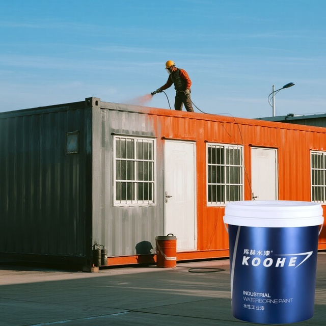 Eco-Friendly Anti Rust Metal Coating Liquid Spray-On Epoxy Paint for Containers