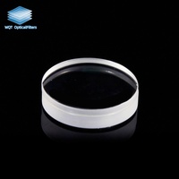 Lapisan Anti-Reflektif Lensa Cembung Plano Lensa Akromatik Diameter 20mm Ketebalan 10mm untuk Teleskop
