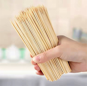 Emballage personnalisé, brochettes en bambou naturel de 2,5 mm, 3 mm, 4 mm, 5 mm, bâtonnets en bambou jetables de qualité alimentaire pour barbecue, fruits, kebab, viande - Product Image 3