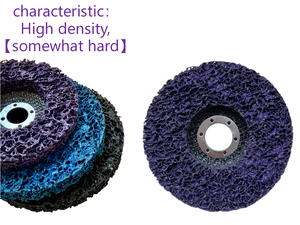 Kích thước khác nhau 4 ''4.5'' 5 ''Độ cứng Trung bình mài mòn đánh bóng màu tím sạch và dải đĩa để loại bỏ rỉ sét - Product Image 5