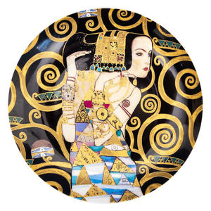 Assiette à fruits Klimt Kiss de 8 pouces, peinture à l'huile, art décoratif, assiette de service, porcelaine fine, assiette à dessert créative de 8 pouces - Product Image 5
