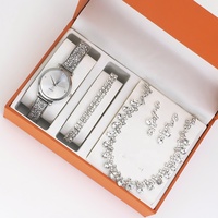 Modieuze Horloge Voor Vrouw Diamant Quartz Horloges Dames Armband Sieraden Set Geschenken Voor Vrouwen Bulk Kopen