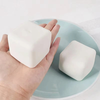 Jouet sensoriel en TPR en forme de tofu, souple, à rebond lent, pour soulager le stress et la relaxation, pour enfants et adultes, vente en gros