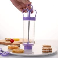 Presse à biscuits multifonctionnelle - Machine à biscuits avec 10 moules à biscuits et 8 embouts décoratifs, biscuits