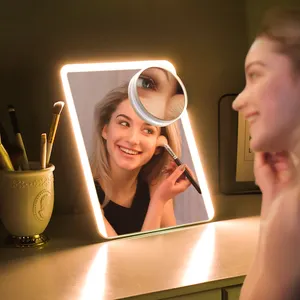 <span class=keywords><strong>Specchio</strong></span> da <span class=keywords><strong>Trucco</strong></span> LED da Tavolo <span class=keywords><strong>Portatile</strong></span> per Signore <span class=keywords><strong>con</strong></span> Logo Personalizzato, Luminosità Regolabile e Controllo Touch - Product Image 1