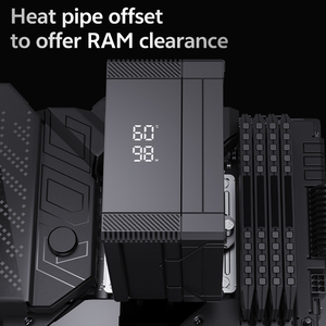 SNOWMAN PWM 4 핀 <span class=keywords><strong>CPU</strong></span> 쿨러 온도 표시 간편한 설치 비용 효율적인 게임 쿨러 프로세서 LGA1851 1700 - Product Image 5