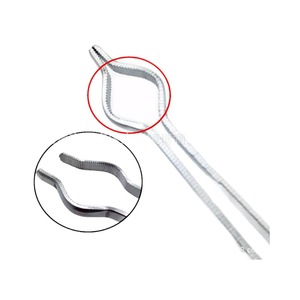 Wholesale round-mouth tweezers, stainless steel laboratory equipment, ring-shaped, wide-mouth test tube <b>clamps</b>, corrosion - Product Image 2