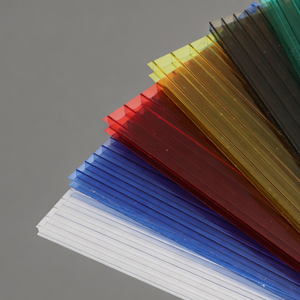 Panneaux de toiture anti-UV en <span class=keywords><strong>polycarbonate</strong></span> transparent, plaques alvéolaires à double paroi, plaques PC pour protection solaire - Product Image 3