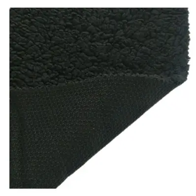 Tissu molletonné Sherpa noir, 100% coton polyester, résistant aux taches, prix d'usine, livraison gratuite