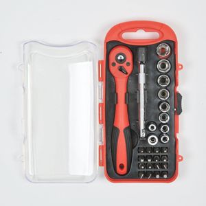 Lixin Tools 28 Pc Vanadium Steel Ratchet Wrench Set Metric Quick Release For Home Use - Product Image 2