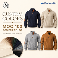 Pronto per la Spedizione: Maglione da Uomo di Lusso con Zip a Quarto, Lavorazione a Treccia, Patch sui Gomiti, Stile Old Money, Logo Personalizzato, Etichetta Privata, Collezione Autunno 2026