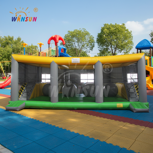 WINSUN Parcours d'obstacles gonflable avec balles de saut, équipement sportif en PVC certifié CE, capacité 200 kg - Product Image 1