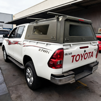 Couverture de benne rigide rétractable en aluminium imperméable pour Toyota Vigo Double Cabine & Capote & Couvre-benne & Topper de camion