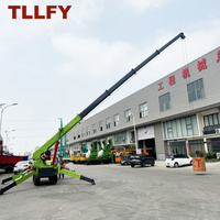 Équipement de levage pour la construction : Grue araignée 8 tonnes, entraînement hydraulique, palan sur chenilles, double alimentation diesel-électrique, rotation à 360°