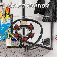 GOOFIT GY6 50cc-125cc Engine ATV Quad 6 Pole Coil 5 Wires Half-Wave Ignition Magneto Stator Motorcycle Electrical System