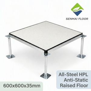 Vollstahl-HPL Moderner Antistatischer Bodenbelag 600x600x35mm OEM Kundenspezifische Oberfläche ESD-Testbericht 5-Jahres-Garantie für Rechenzentren SENMAI - Product Image 1