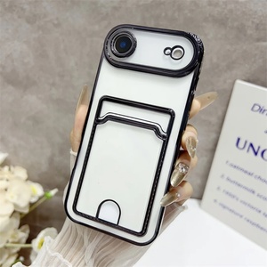 เคสกระเป๋าใส่บัตรแบบนิ่มแฟชั่นสำหรับ iPhone 16 15 14 PLUS 13 12 17 PRO MAX เคสกันกระแทกโปร่งใสสำหรับ iPhone - Product Image 3