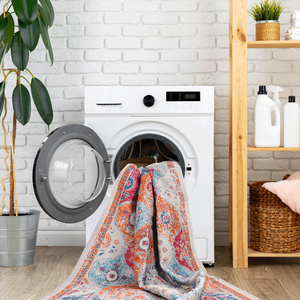 DB Cream 2x3 Alfombra de área plegable antideslizante de pila baja Lavable para niños y mascotas para adolescentes para uso en pasillos - Product Image 3