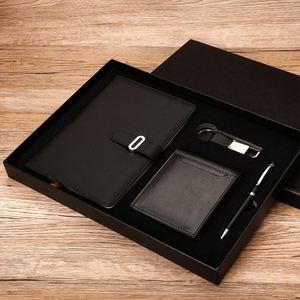 Business Style PU Leather Wallet Gift <b>Set</b> Thermal Transfer Printing for Promotional Use Schools Companies Events Annual Meetings - Product Image 1