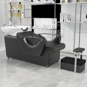 Sillón Moderno de Cuero PU para Lavado de Cabello, Cama de Lavado para Salón, Unidad de Lavado de Espalda para Peluquería y Clínica - Product Image 2