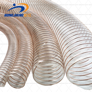 Tuyau de conduit ondulé PU/<span class=keywords><strong>PE</strong></span>/PVC avec fil de cuivre Fil d'acier Helix Clear PU Tuyau de conduit pour l'industrie du bois 200mm 250mm 300mm - Product Image 6