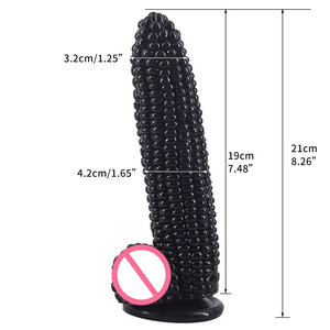 Nuevo Dildo Texturizado con Forma de Maíz, Tapón Anal Seductor, Material de PVC Suave, Masturbador Manual, Juguete Sexual para Mujeres y Hombres, 21 cm, Tamaño Grande - Product Image 4