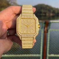 Montres classiques de luxe pour hommes, serties de moissanite VVS1, testées au diamant, étanches, automatiques, mécaniques