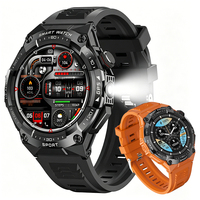 Nuevo Reloj Inteligente WB43 con GPS, Linterna Deportiva, Brújula, Batería de 700 mAh, Resistente al Agua 3ATM, Reloj Inteligente Deportivo para Hombre