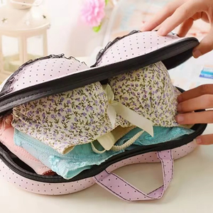 Portable en plastique tissu boîte <span class=keywords><strong>de</strong></span> <span class=keywords><strong>rangement</strong></span> soutien-gorge sous-vêtements voyage filet lavage poitrine sac ménage blanchisserie Protection - Product Image 1