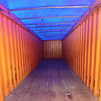Vente directe usine Conteneur maritime à toit ouvrant souple de 20 pieds et 40 pieds, grande capacité de chargement par le haut, panneaux sandwich en acier, 32 m³, plancher en bois