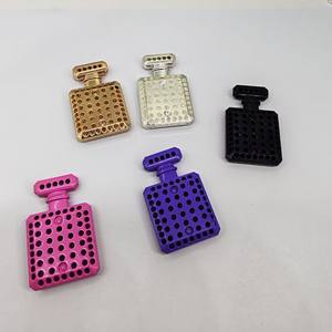 批发粉色瓶形DIY设计师水晶字母配件定制豪华手机壳装饰包吊饰 - Product Image 2