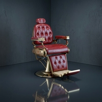 Fauteuil de Barbier Vintage pour Hommes aux Cheveux Gras, Réglable en Hauteur pour la Coupe et le Rasage
