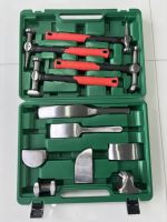 CCB Ensemble de 9 pièces en acier pour réparation de bosses de voiture, comprenant marteaux et dollys, outils manuels pour le façonnage de panneaux et de métaux automobiles
