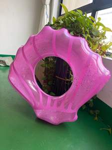 ห่วงยางว่ายน้ำแบบใหม่ ดีไซน์เปลือกหอยวิบวับ - สไตล์ INS ห่วงยางพองลมสำหรับเด็ก - Product Image 6