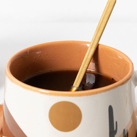 Tasse à café en céramique soucoupe ensemble rétro Vintage petit déjeuner lait tirer tasses tasse à café en céramique