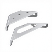 Connecteur d'angle trapézoïdal en acier inoxydable pour meubles, fixation bois, grand triangle, code 90 degrés