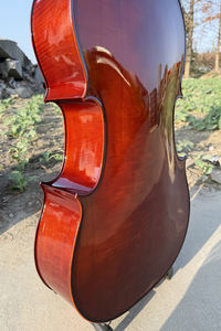 <span class=keywords><strong>Violonchelo</strong></span> HC035 de Arce Flameado Barnizado a Mano en Rojo Marrón Brillante de la Marca Sinomusik - Product Image 6