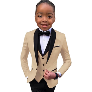 Ensemble de <span class=keywords><strong>costume</strong></span> pour garçon de 3 pièces, veste, gilet, pantalon, tenue de gentleman, 3-16T, robe d'anniversaire pour enfants, <span class=keywords><strong>costume</strong></span> de <span class=keywords><strong>mariage</strong></span> pour garçons - Product Image 4